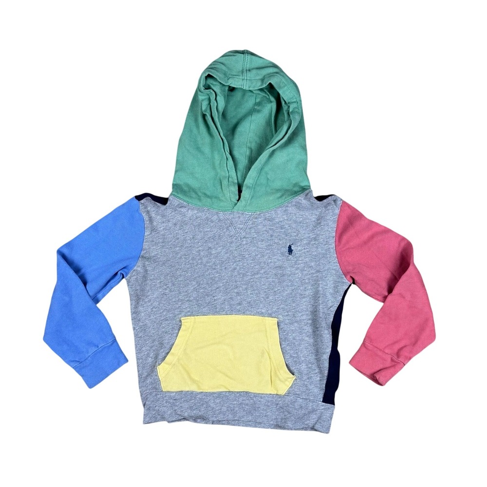 Polo Ralph Lauren Colorblock Hoodie Kids' Size 5 Multicolor
